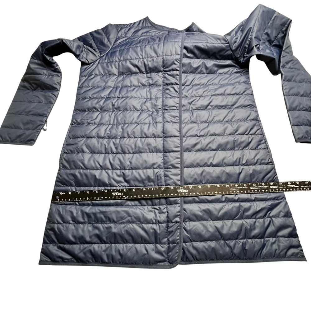 Nike Sportswear Women Navy Blue Synthetic Fill Puffer Liner Jacket XL Longline - Picture 7 of 12